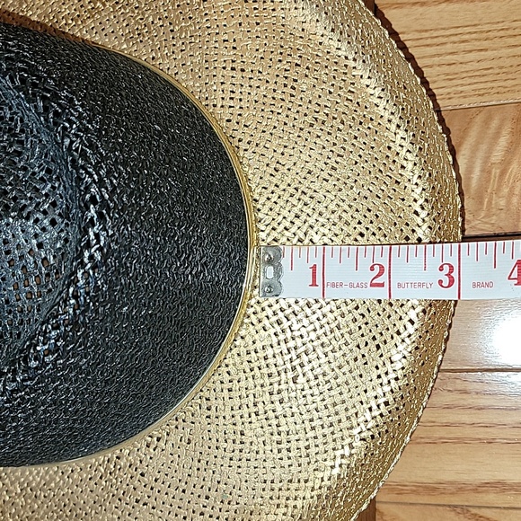 Gold and Black Fashion Hat, great for Golf, Cruise or Resort Wear - Picture 11 of 14